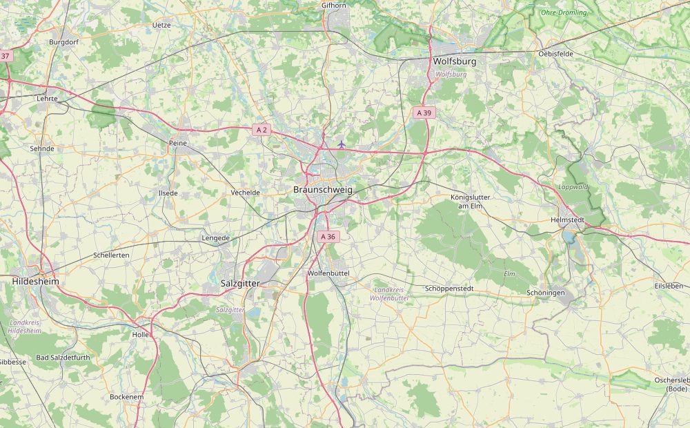 Karte: Braunschweig und Umgebung